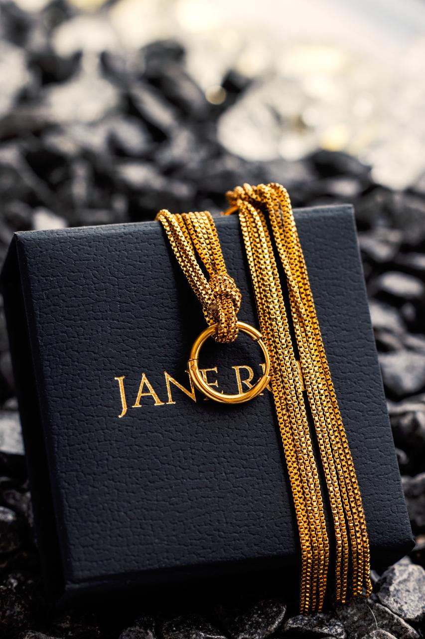 Golden Line Earrings