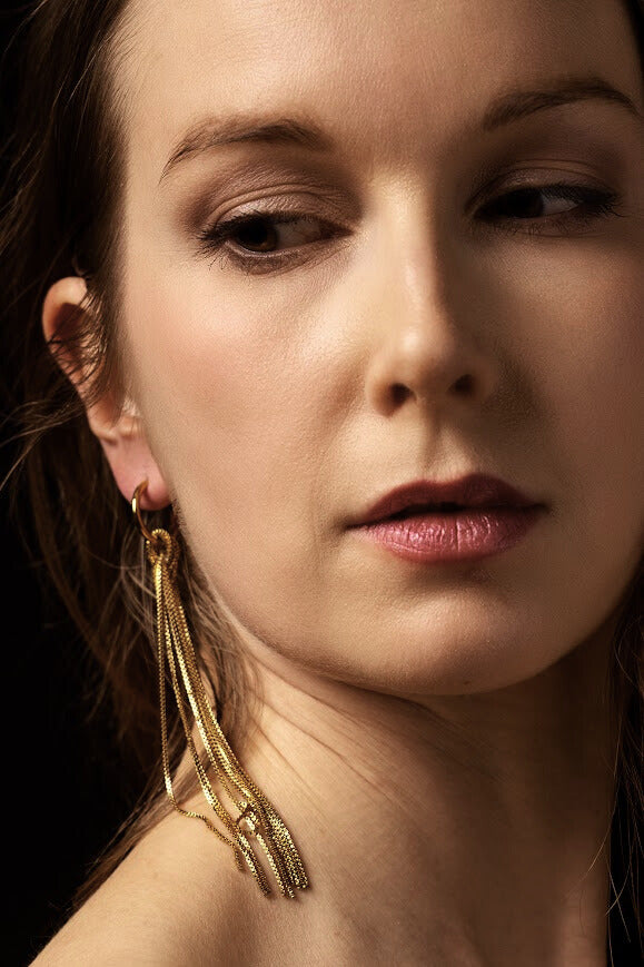 Golden Line Earrings