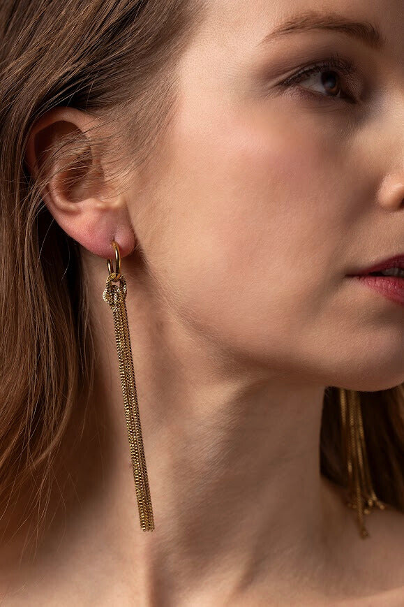 Golden Line Earrings